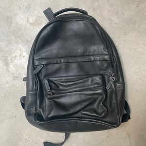 Leather Backpack - Black - Genuine Leather